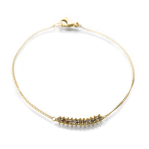 Amali Champagne Diamond Textile Row Bracelet | Quadrum Gallery