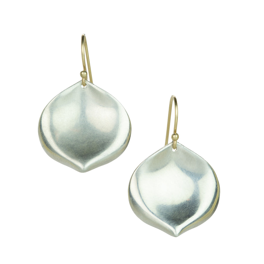 Annette Ferdinandsen Medium Sterling Silver Rose Petal Drop Earrings | Quadrum Gallery