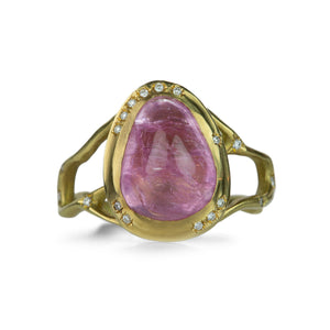 Annette Ferdinandsen Pink Sapphire Branch Ring with Diamonds | Quadrum Gallery