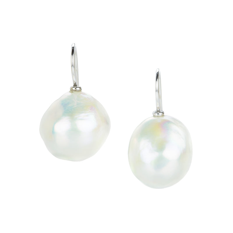 Gellner White South Sea Pearl Drop Earrings | Quadrum Gallery