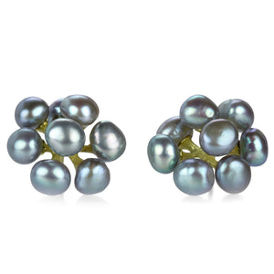 John Iversen Small Gray Baroque Freshwater Pearl Jacks Earrings | Quadrum Gallery