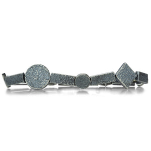 John Iversen Oxidized Silver Geo Bracelet | Quadrum Gallery