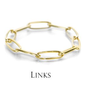 An xxx heavyweight chain link bracelet, handcrafted by jewelry designer Maria Beaulieu. Link to the link bracelet collection