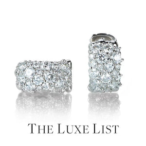 the luxe list, paul morelli confetti diamond huggies, gifts for wife, gifts for mom, jewelry gifts, diamond earrings, diamond hoops, fine jewelry boston, designer jewelry boston