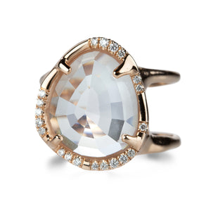 Sirciam White Topaz Ethos Ring with Diamonds | Quadrum Gallery
