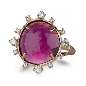 Sirciam Pink Tourmaline Sunburst Ring | Quadrum Gallery