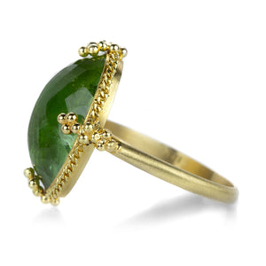 Amali 18k Oval Faceted Green Tourmaline Ring | Quadrum Gallery