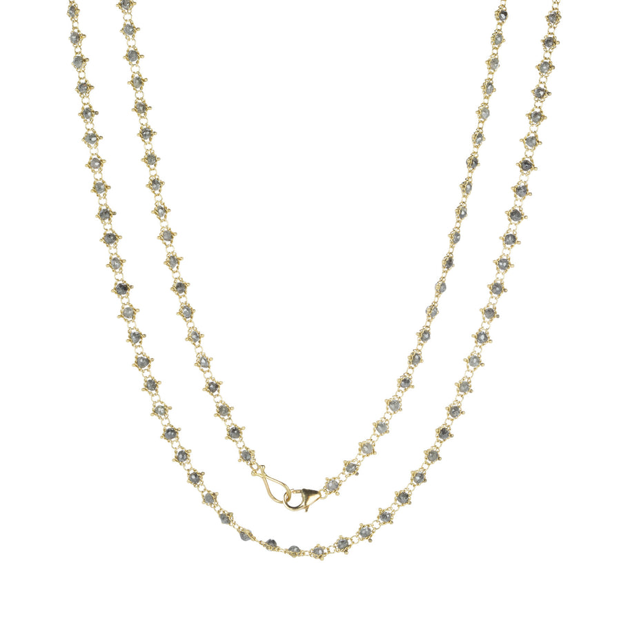 Amali 18k Gray Diamond Textile Necklace | Quadrum Gallery