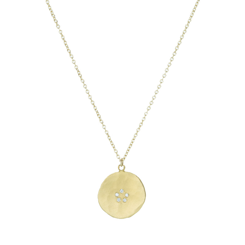 Ananda Khalsa Hammered Disc Pendant Necklace | Quadrum Gallery