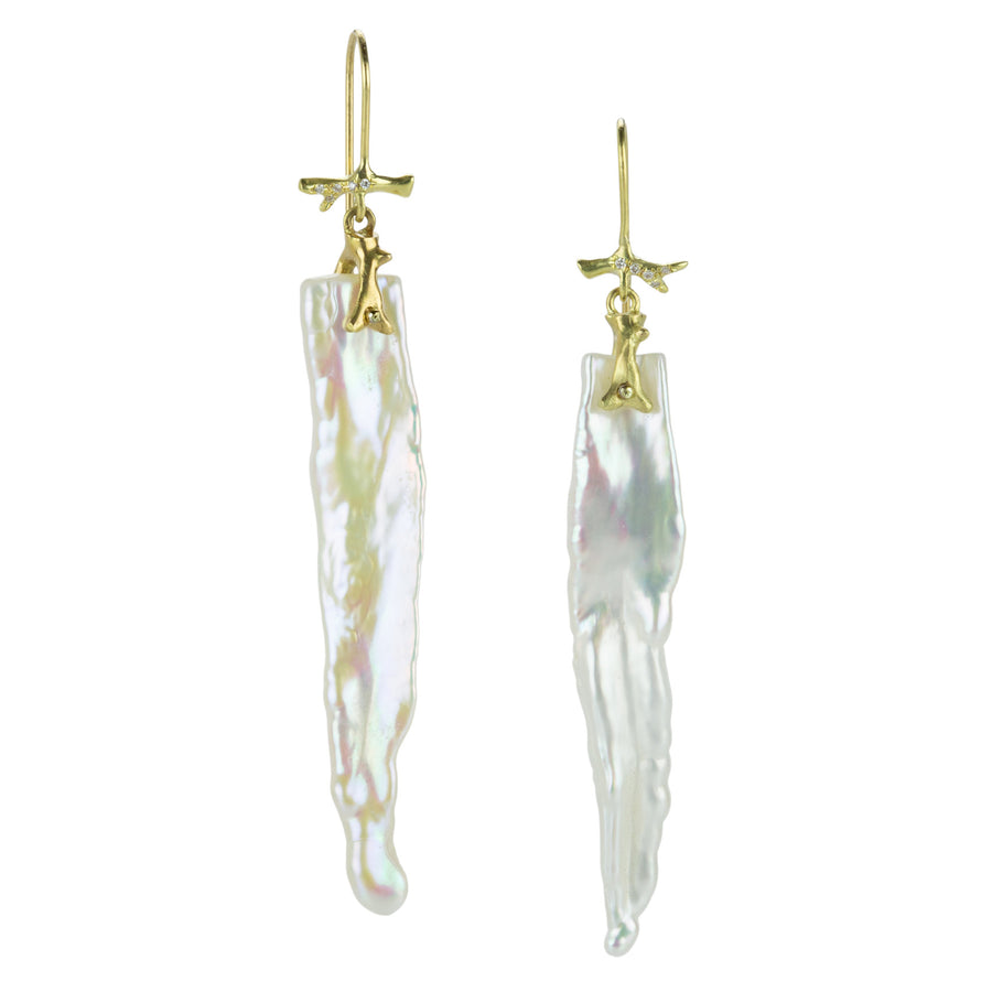 Annette Ferdinandsen American Natural Pearl Icicle Earrings | Quadrum Gallery