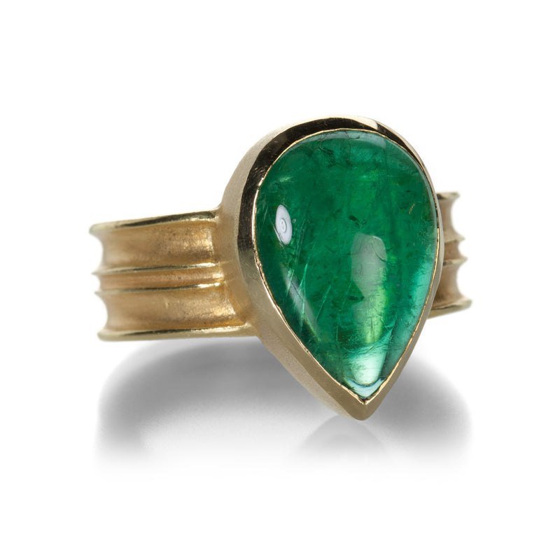 Barbara Heinrich Pear Shaped Emerald Ring | Quadrum Gallery