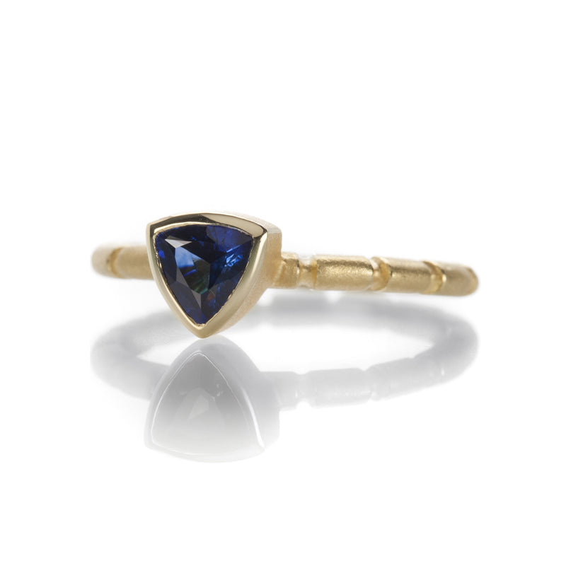 Barbara Heinrich Trillion Blue Sapphire Ring | Quadrum Gallery