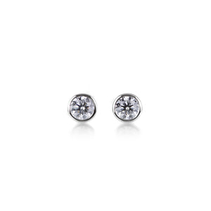 Edward Burrowes Diamond Stud Earrings in Platinum  | Quadrum Gallery