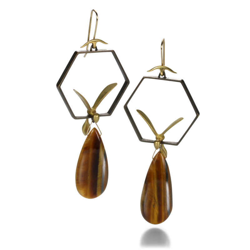 Gabriella Kiss Wasp in Honeycomb Earrings | Quadrum Gallery