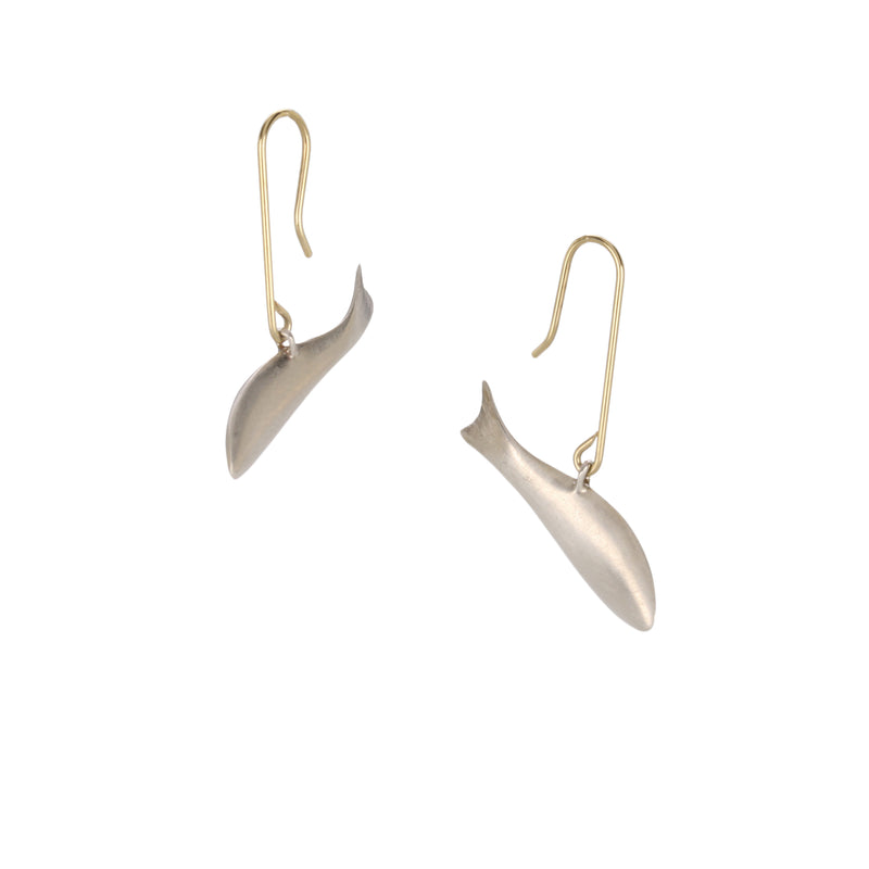 Gabriella Kiss Silver Fish Earrings | Quadrum Gallery