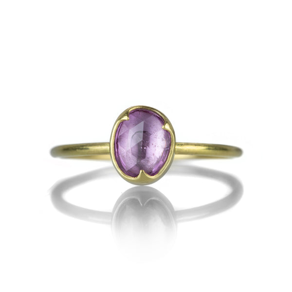 Gabriella Kiss 18K & Oval Fine Pink Sapphire Ring