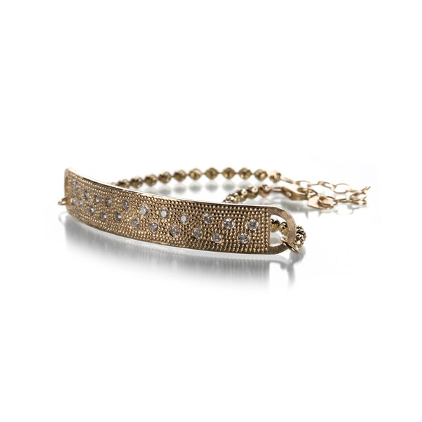 Julez Bryant 14k Gold Diamond Bar Bracelet