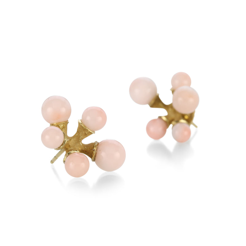 John Iversen Pink Coral Micro Jacks Earrings | Quadrum Gallery