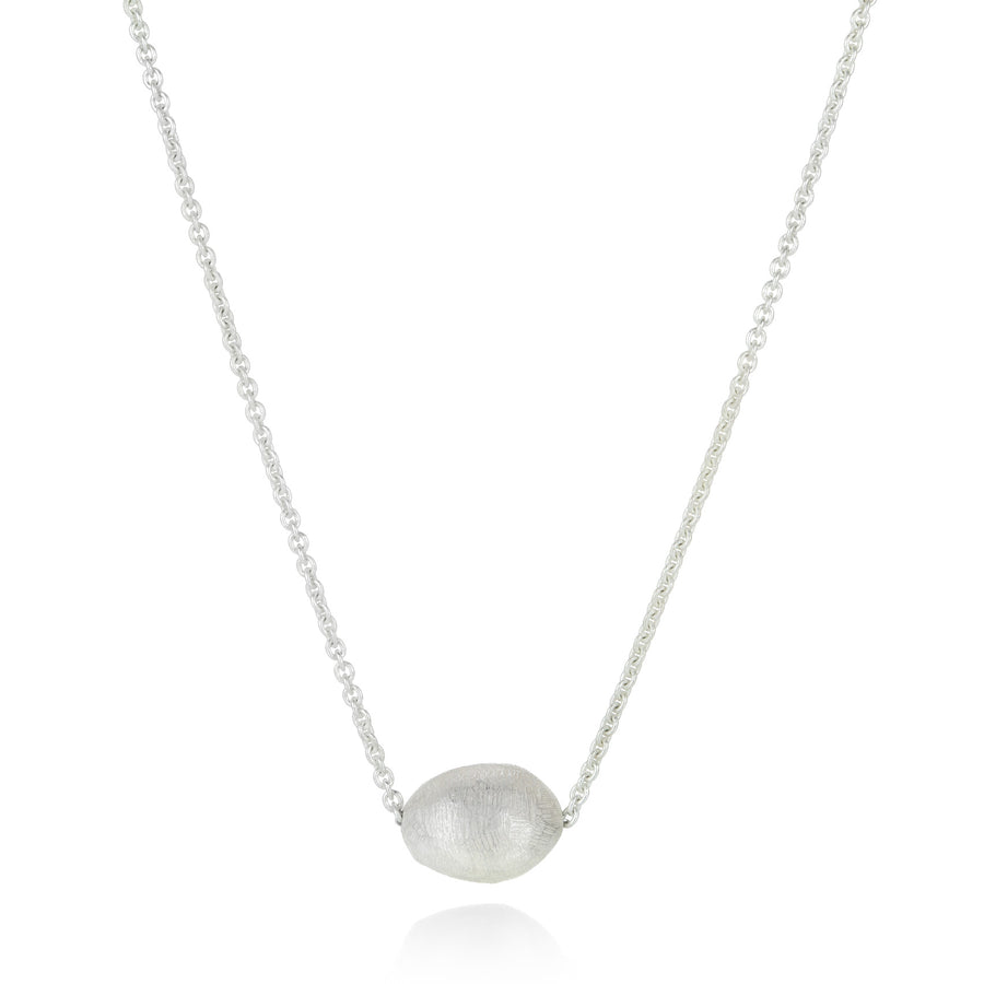 John Iversen Small Silver Pebble Pendant Necklace | Quadrum Gallery