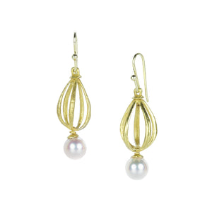 John Iversen Apartment Earrings with Pearl Drops | Quadrum Gallery