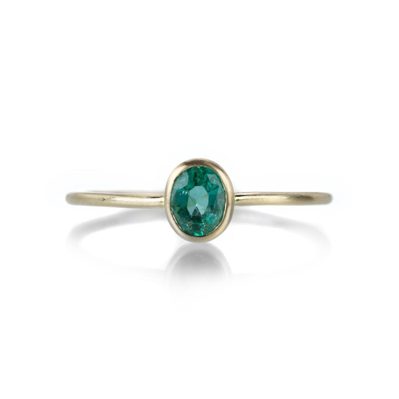 Margaret Solow Small Faceted Emerald Ring | Quadrum Gallery