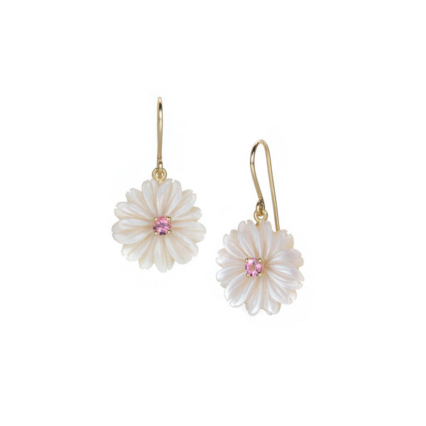 The Housewives Jewelry » Mother of Pearl Blossom Earrings