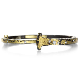 Pat Flynn Super Dust Nail Bracelet with Scattered Diamonds | Quadrum Gallery