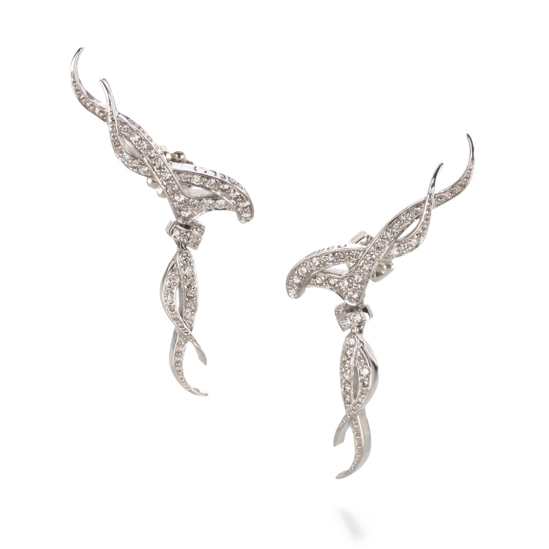 Paul Morelli Diamond Nouveau Trellis Earrings | Quadrum Gallery