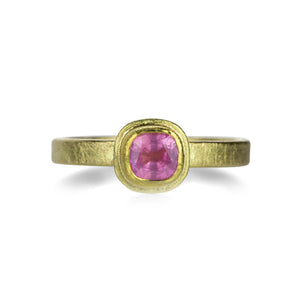 Petra Class Cushion Cut Pink Sapphire Ring | Quadrum Gallery