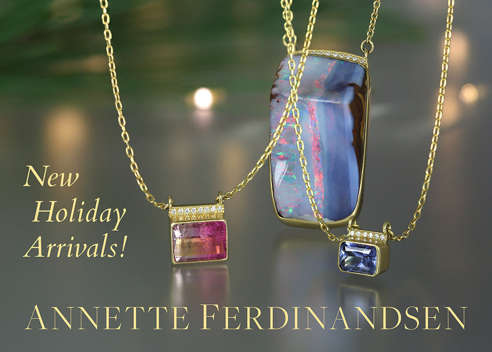 annette ferdinandsen jewelry, annette ferdinandsen necklace, annette ferdinandsen rings, annette ferdinandsen earrings, gemstone jewelry, gemstone earrings, gemstone rings, opal necklace, tourmaline necklace, sapphire necklace
