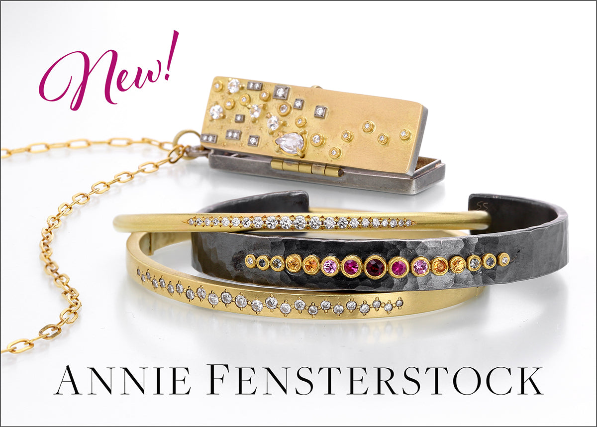 annie fensterstock jewelry, annie fensterstock cuff, annie fensterstock earrings, annie fensterstock locket, handcrafted jewelry boston, fine jewelry boston, designer jewelry boston, silver cuff, gold cuff diamond cuff 