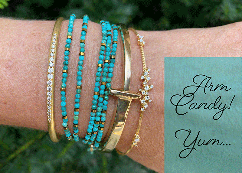 Arm outlet candy beads