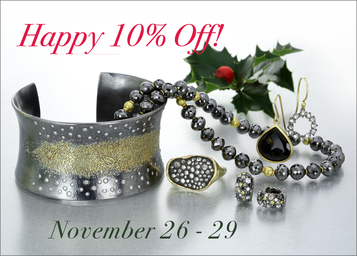 black friday discount, black friday jewelry sale, kate maller jewelry, barbara heinrich jewelry, paul morelli jewelry, todd pownell jewelry, maria beaulieu jewelry, black jewelry, black diamond jewelry, black diamond necklace