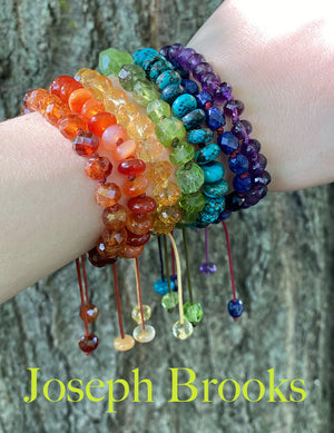 joseph brooks bracelet, joseph brooks jewelry, gemstone bracelets, stack bracelet, macrame bracelet, colorful bracelets, meaningful bracelets, bracelet for gifts 