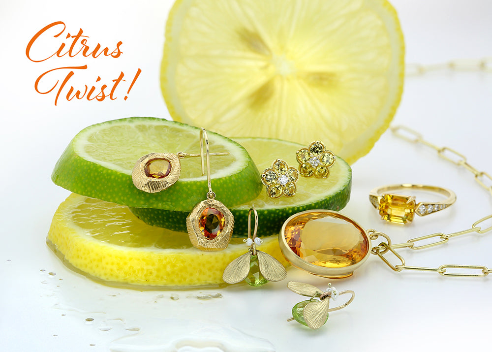 citrine earrings, citrine necklace, yellow sapphire ring, peridot earrings, peridot ring, peridot bracelet, citrine bracelet, carnelian earrings