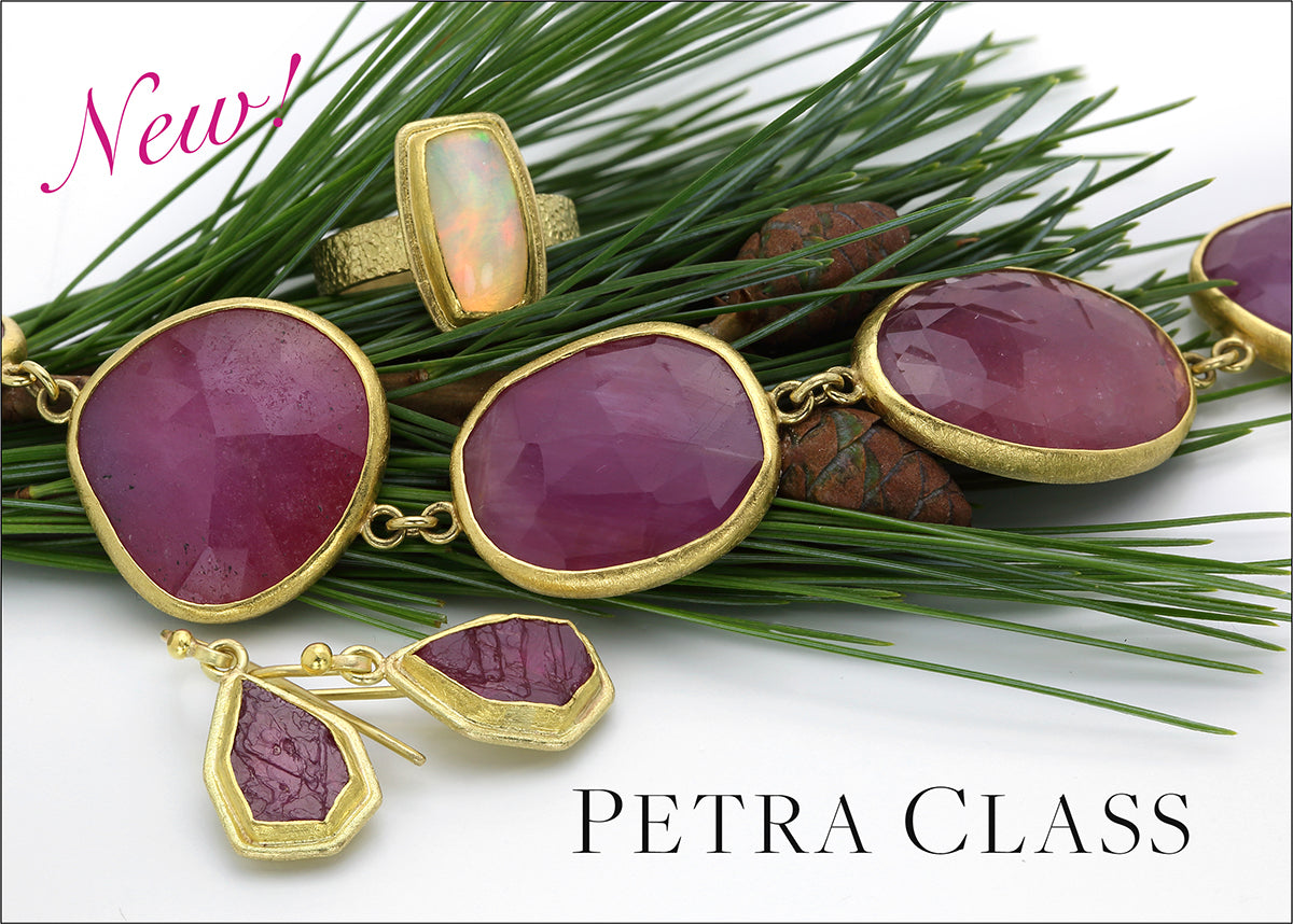 Gold Box Earrings Gold by Petra Class