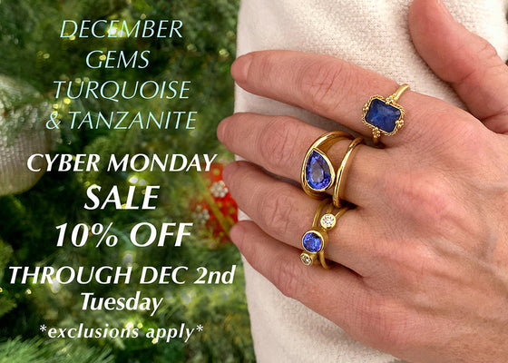 10% Off! December Gems: Turquoise & Tanzanite