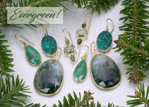 green jewelry, emerald jewelry, green tourmaline jewelry, gemstone earrings, gemstone necklaces, handcrafted fine jewelry, designer jewelry, boston designer jewelry