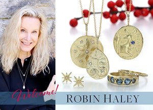 robin haley designer jewelry, robin haley fine jewelry, robin haley necklace, robin haley rings, robin haley earrings, 18k yellow gold jewelry 