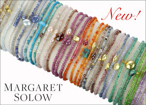 margaret solow jewelry, margaret solow bracelets, gemstone bracelets, beaded bracelets, gemstone necklaces, margaret solow necklaces, margaret solow earrings. 