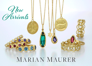 marian maurer jewelry, marian maurer necklace, marian maurer rings, marian maurer earrings, gemstone bands, sapphire band, colored sapphires, diamond rings, gemstone pendants