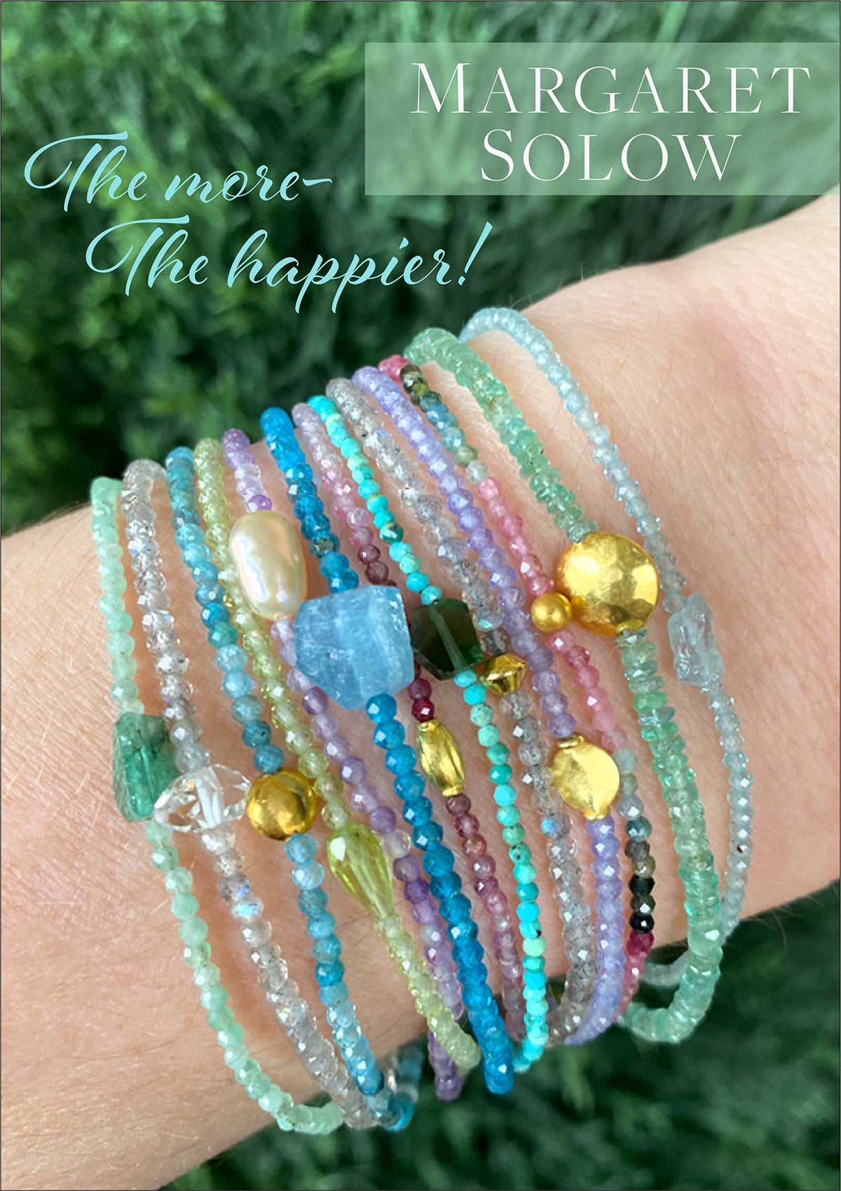 margaret solow jewelry, margaret solow bracelets, beaded bracelets, gemstone bracelets, gemstone earrings, gemstone necklaces, designer jewelry boston, fine jewelry boston
