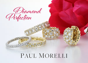 Paul Morelli | Designer Jewelry specializing in diamond huggie earrings and hoop earrings, confetti collection, rainbow moonstone, wire bracelets and necklaces all crafted in Philadelphia 