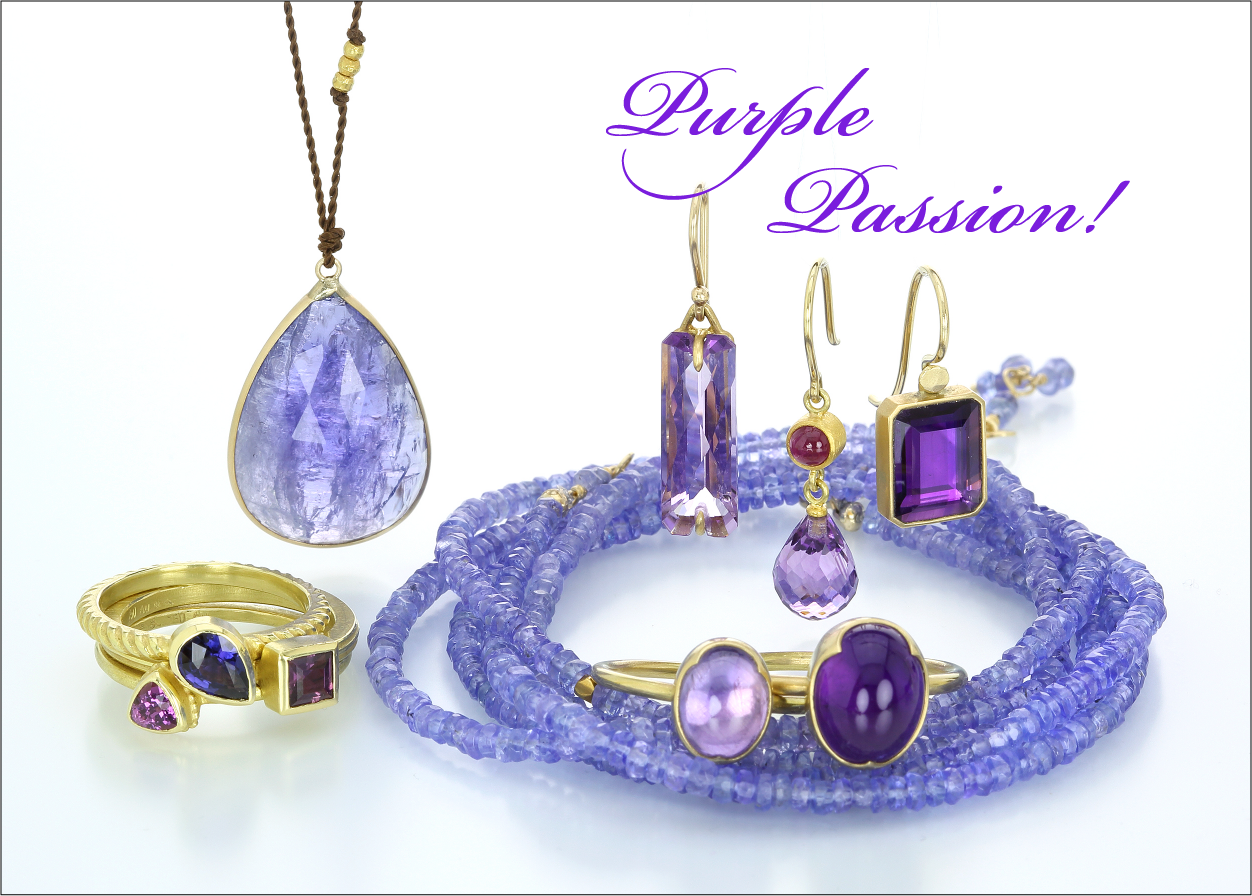 Purple Reign: Amethyst, Tanzanite and Iolite