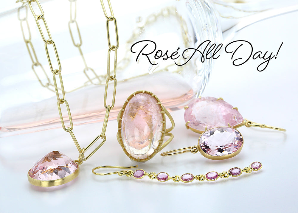 rose quartz jewelry, morganite jewelry, rose quartz earrings, morganite earrings, morganite ring, morganite pendant, morganite necklace, pink sapphire jewelry, pink sapphire earrings, pink sapphire ring