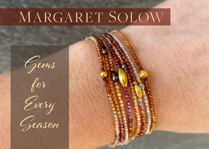 margaret solow jewelry, margaret solow bracelets, margaret solow necklace, margaret solow rings, beaded bracelets, gemstone bracelet