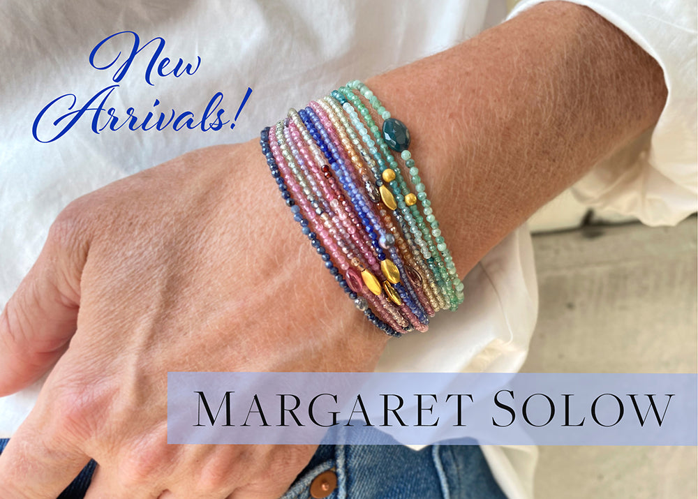 margaret solow jewelry, margaret solow bracelets, margaret solow rings, margaret solow earrings, gemstone bracelets, sapphire bracelet, emerald bracelet, beaded bracelets