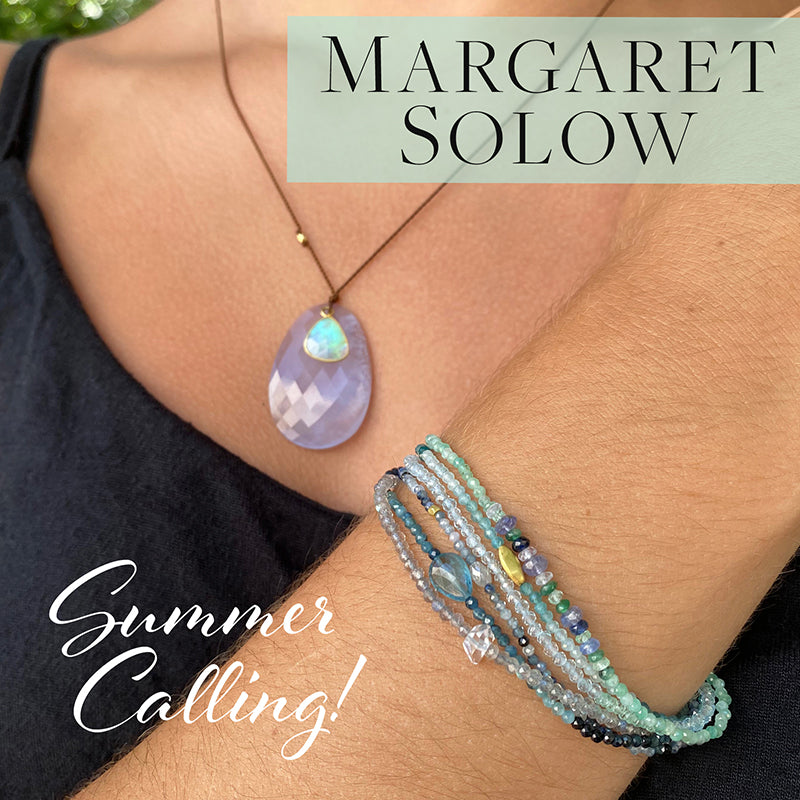 margaret solow bracelets, margaret solow jewelry, margaret solow rings, margaret solow earrings, margaret solow necklace, gemstone bracelets, gemstone necklace, beaded bracelets