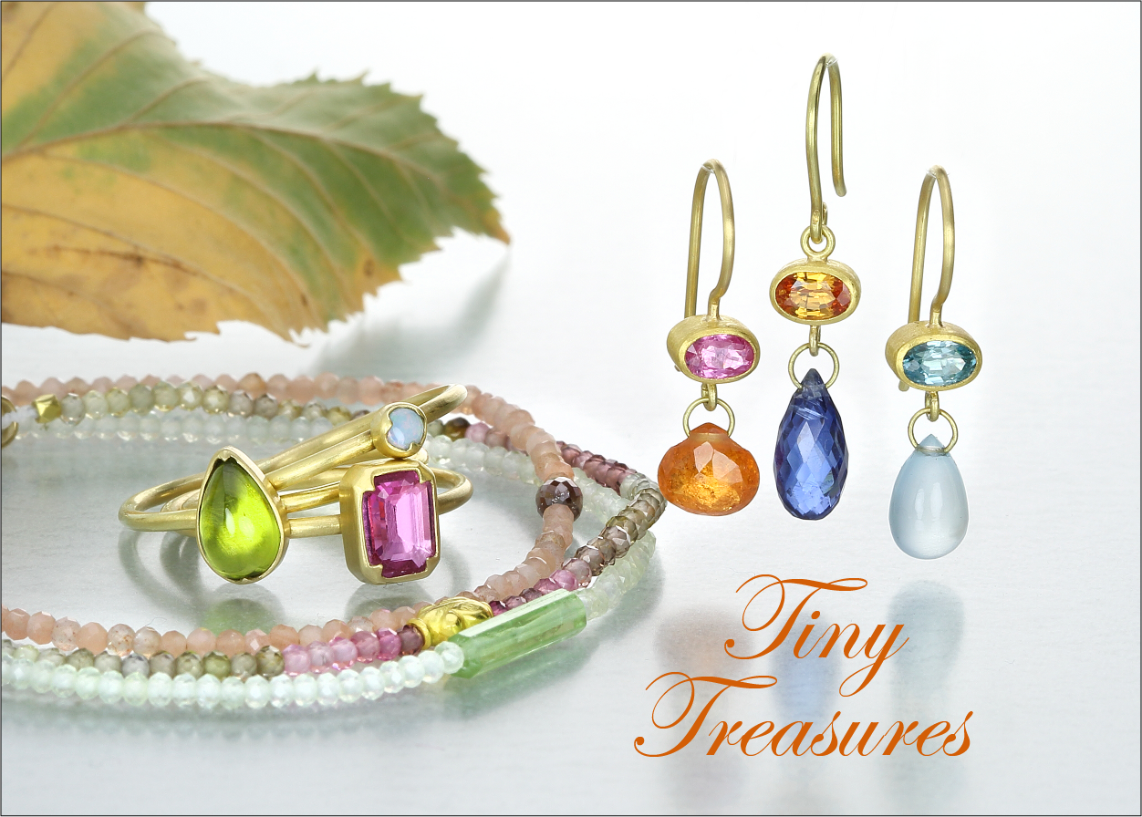 tiny jewelry, delicate jewelry, barely there jewelry, small gemstone earrings, delicate gemstone bracelets, tiny gemstone rings, 18k yellow gold jewelry, small drop earrings