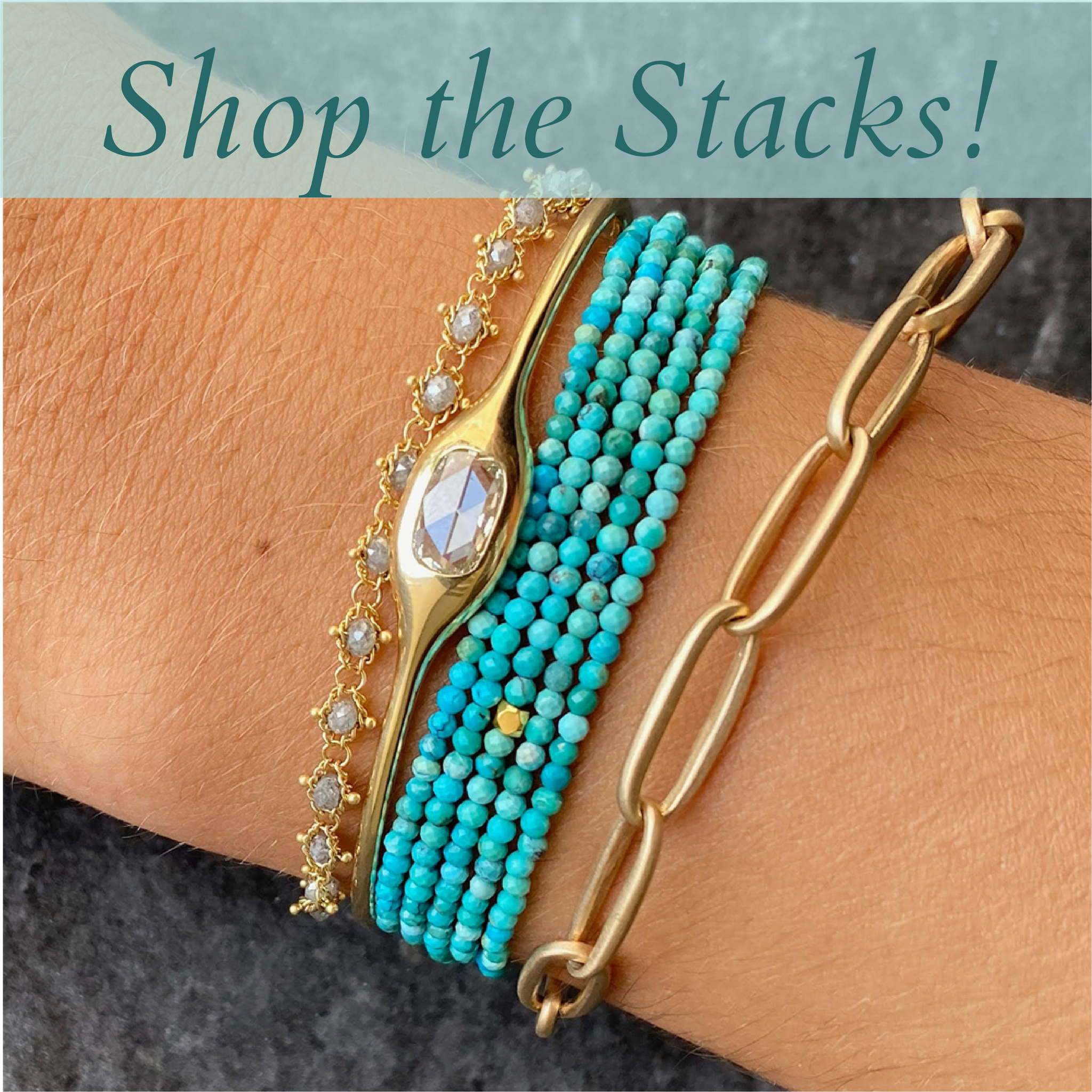 arm party, bracelets, bracelet stacks, diamond bracelets, wrap bracelets, unique bracelets, delicate gold bracelet, paperclip chain bracelets